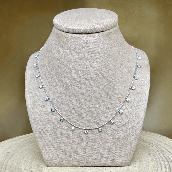 925 Sterling Silver & Crystal Charms Adjustable Chain Length 16"- 18 inches