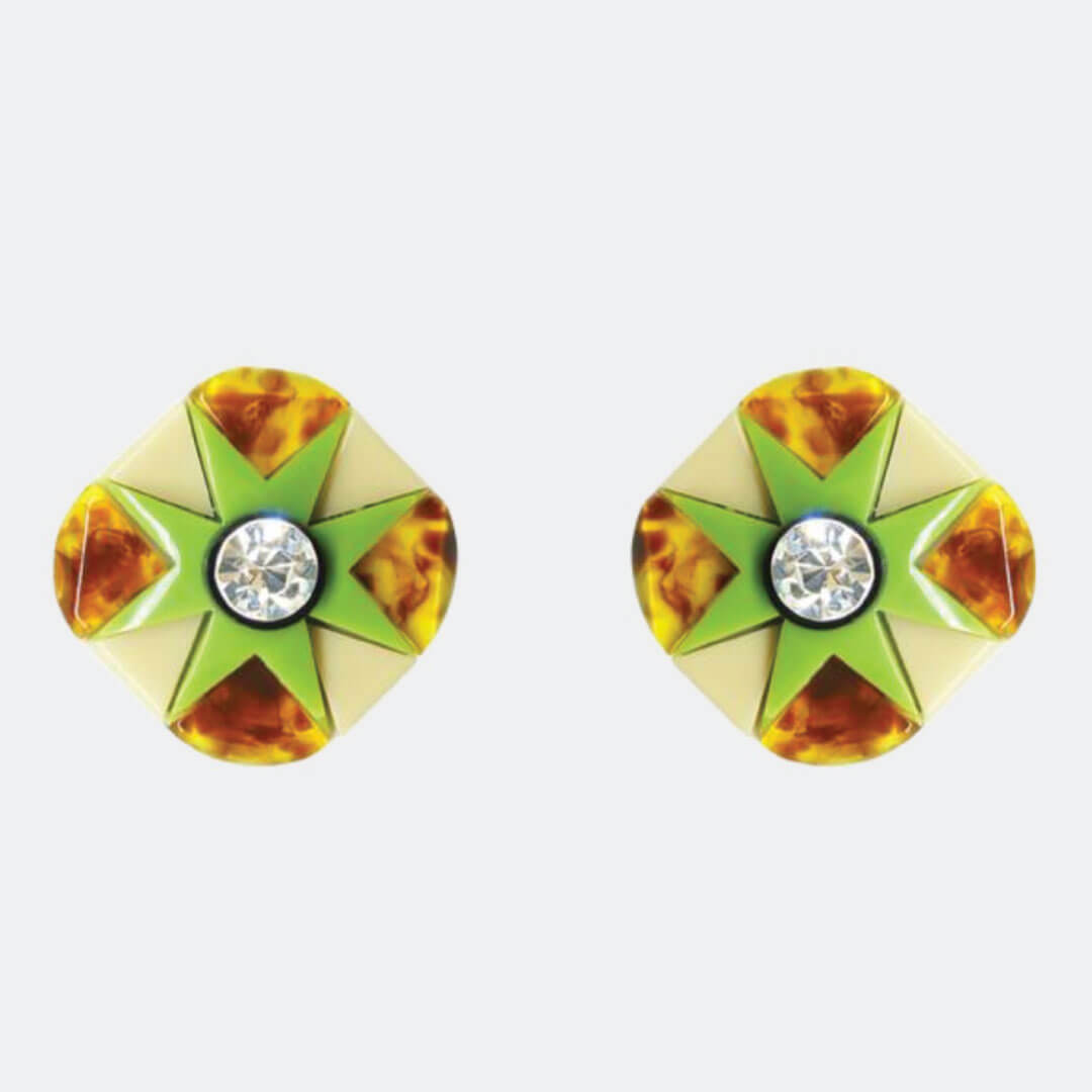 Gissa Brazilian Acrylic Post Earrings