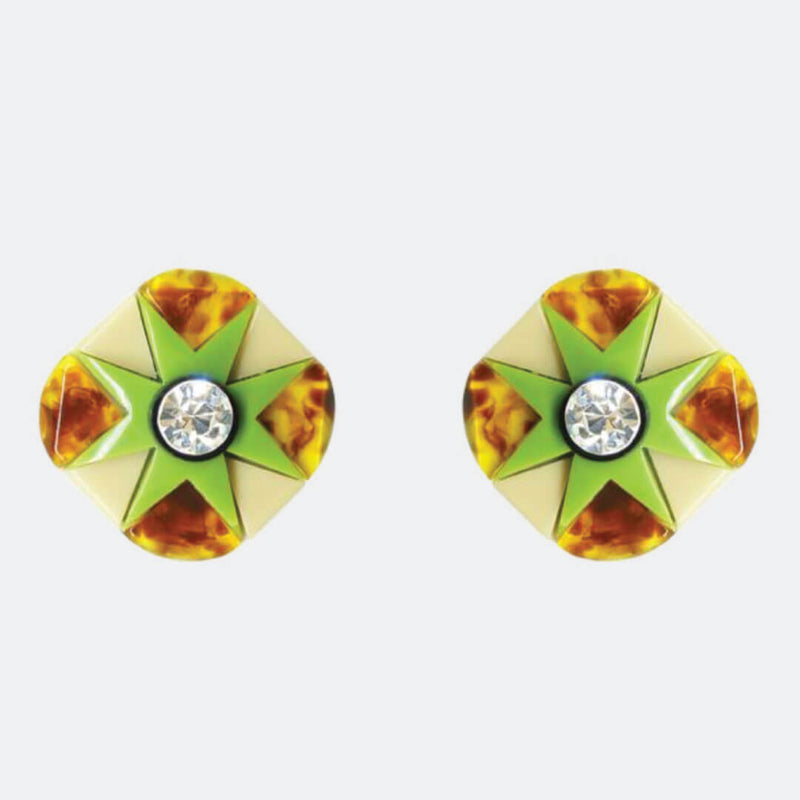 Gissa Brazilian Acrylic Post Earrings