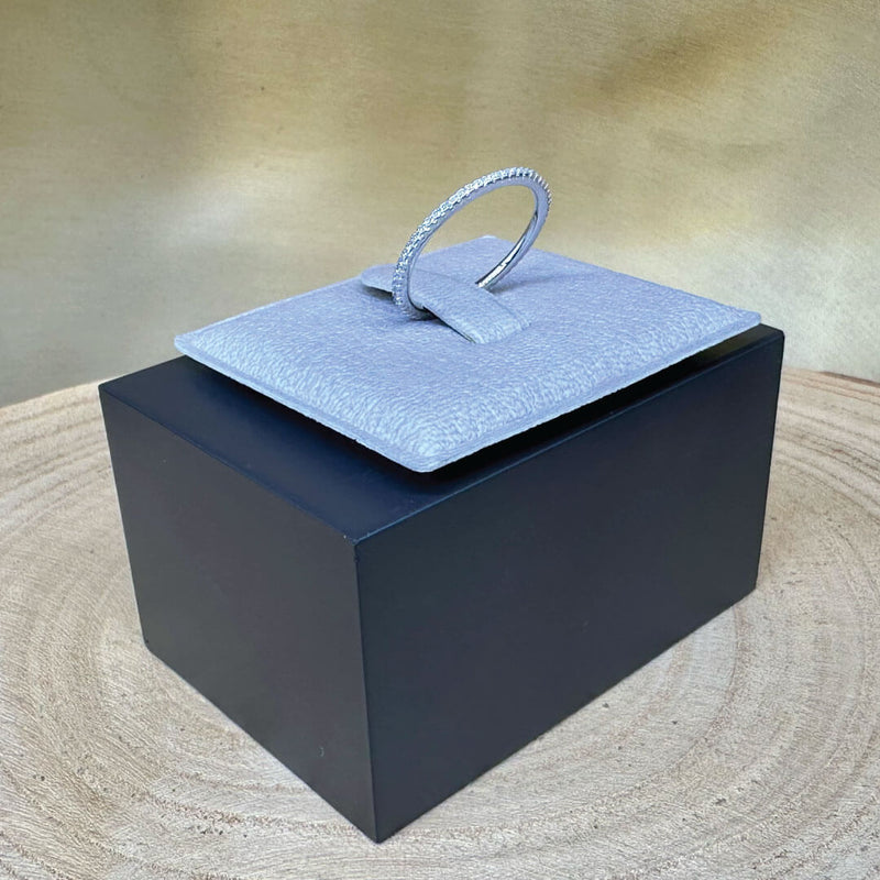 Crystal & 925 Sterling Silver Eternity Ring