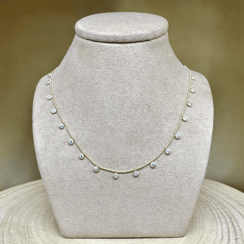 925 Sterling Silver & Crystal Charms Adjustable Chain Length 16"- 18 inches